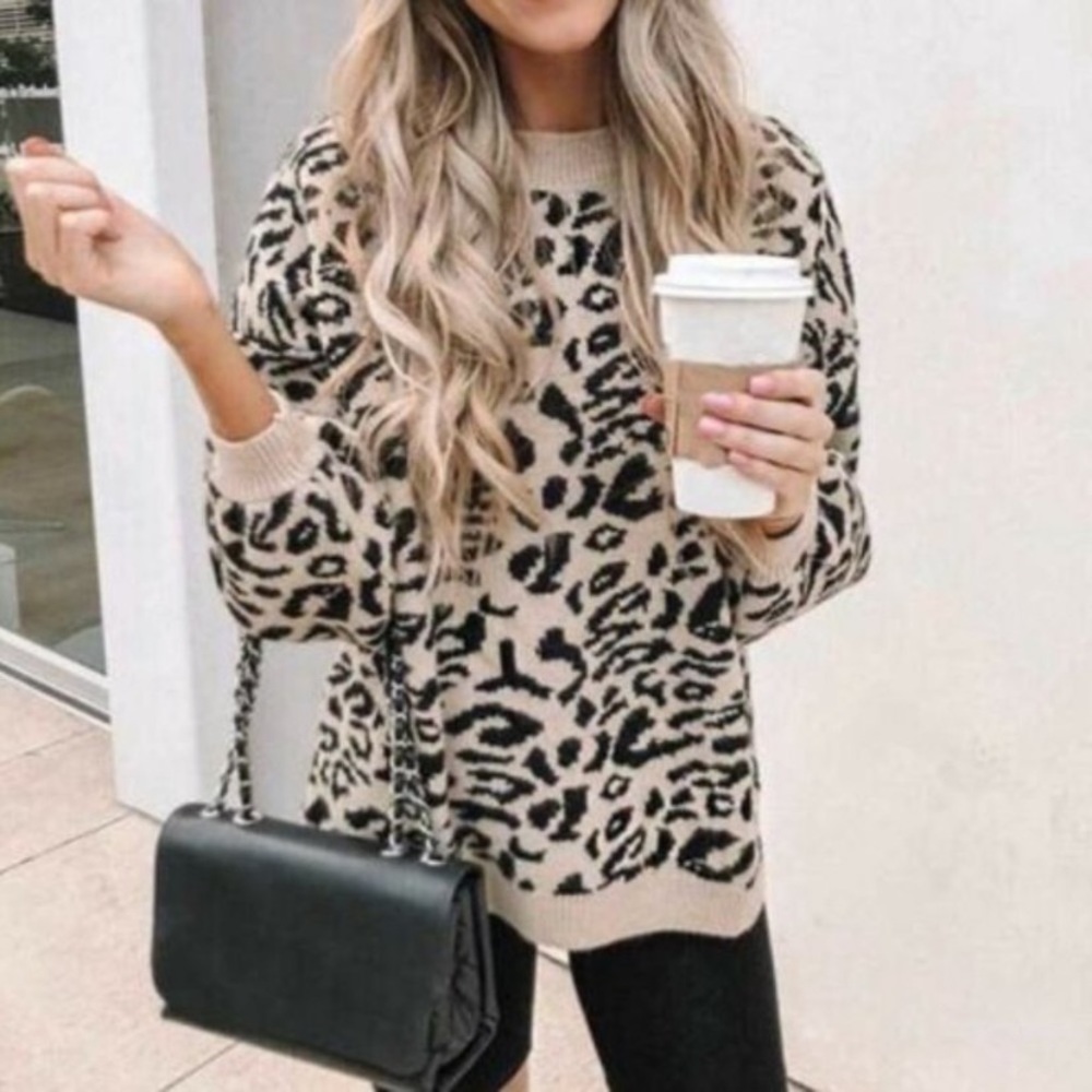 Leopard Print Sweater